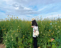 BIBK日本鏤空珍珠花朵手工針織包頭帽女夏季薄款甜美可愛洋氣小眾帽子 米白色 52-56cm 曬單實拍圖