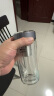 萬象（WANXIANG）雙層弧形玻璃杯男女士V270帶濾網水杯中國灰360ml便攜車載泡茶杯 曬單實拍圖