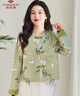 俞兆林新中式上衣外套女國風(fēng)刺繡薄款開(kāi)衫設計感短外套 Y243U2009 曬單實(shí)拍圖