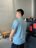 AQUASCUTUM/雅格獅丹2025春夏男士商務(wù)休閑翻領(lǐng)短袖POLO衫 阿什利藍 XL 曬單實(shí)拍圖