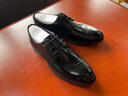蜘蛛王男鞋雙層純牛皮皮鞋男2025商務(wù)正裝男士高端軟底小碼內增高鞋男款 黑色【雙層牛皮鞋】 41 (255mm) 【雙層牛皮】 曬單實(shí)拍圖