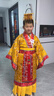 綴櫻皇帝服裝 兒童龍袍古裝演出服男童漢服戰(zhàn)國秦漢三國天子太子 金色+鞋子 145 身高-155 曬單實(shí)拍圖