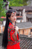 北杳藏族服裝女藏袍夏季苗疆少漢服苗疆公主異域風(fēng)西雙版納旅拍古風(fēng)服 紅色 S 曬單實(shí)拍圖