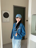 Calvin KleinJeans25春夏女士美式潮流復(fù)古雙口袋翻領(lǐng)牛仔夾克外套47B750G RD8-牛仔藍(lán) XS 曬單實(shí)拍圖