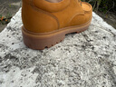 名郎（MELLEN） 復(fù)古潮流耐磨舒適透氣圓頭休閑鞋工裝鞋 MF797509 黃棕色 38  曬單實(shí)拍圖
