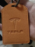 藍盾鑰匙套Tesla特斯拉model3Y卡片modelx/s遙控丫鑰匙包翻毛皮 卡套【橙色+運動(dòng)繩】翻毛皮 曬單實(shí)拍圖