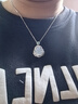 中國(guó)黃金（CHINA GOLD）玉髓彌勒佛吊墜女輕奢玉石銀項(xiàng)鏈時(shí)尚飾品生日情人節(jié)禮物送女友 【送媽媽】A款*彌勒佛項(xiàng)鏈-s925 曬單實(shí)拍圖