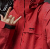 JEEP SPIRIT吉普沖鋒衣夾克男士春秋外套防風(fēng)戶(hù)外登山百搭上衣 朱雀紅 XL 曬單實(shí)拍圖