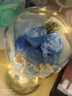 iosn永生花仿真玫瑰花永不凋謝滿(mǎn)天星干花束送老師女生日禮物520擺件 碎冰藍玫瑰7朵+燈串 玻璃罩+手提袋 曬單實(shí)拍圖