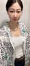 莫代爾 白色黑色螺紋蕾絲吊帶背心女薄款無(wú)袖打底衫內搭外穿V領(lǐng)女上衣 (126#花邊) 純白 XL 建議110-120斤 曬單實(shí)拍圖