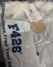 F426【趙露思同款】冬季保暖加厚大毛領(lǐng)工裝派克連帽羽絨服 白灰色 S 曬單實拍圖