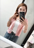 LPOXV領(lǐng)短款針織開衫外套女2025秋裝新款色外搭毛衣長(zhǎng)袖針織衫 粉色 XL 建議110-125斤 曬單實(shí)拍圖