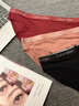 Calvin Klein內(nèi)衣女士本命年ck三條裝提花光澤性感比基尼三角內(nèi)褲女QP3289O P2A-太空黑/玉紅/玫瑰粉 3條 S 曬單實(shí)拍圖