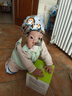 米寶兒（MIPP）嬰兒爬行護(hù)膝透氣寶寶學(xué)步防摔幼兒0-3歲小孩純棉防磕護(hù)肘防滑襪 「彎曲護(hù)膝」天藍(lán)色-2雙 0-3歲 曬單實(shí)拍圖