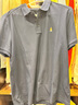 暇步士（Hush Puppies）【含桑蠶絲】夏季男裝清涼舒適百搭休閑短袖POLO衫 墨藍色 L 曬單實(shí)拍圖