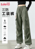 班尼路（Baleno）軟殼兩穿工裝褲女2025年春秋季時尚感戶外通勤運動休閑百搭休閑褲 曬單實拍圖
