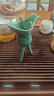 盛燭仿古陶瓷酒杯帝王三足爵杯喝酒杯喝水杯創(chuàng)意個性白酒杯老式古風(fēng)青 青爵60ml 曬單實拍圖