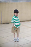 G.DUCKKIDS童裝男童套裝夏季兒童套裝短袖褲子中小童兩件套時(shí)尚條紋男孩衣服 綠色 100 建議2~3歲【 90-100cm】 曬單實(shí)拍圖