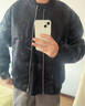 杰克·瓊斯（JACK&JONES）男裝春秋款潮流棒球領寬松休閑刺繡上衣夾克外套飛行員夾克男士 黑色E41 M (175) 曬單實拍圖