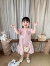 班喜迪女童連衣裙夏裝2026新款洋氣寶寶公主裙周歲禮服夏季兒童背心裙子 粉色 100 曬單實(shí)拍圖