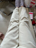 浪莎白色雪尼爾窄版闊腿褲女春秋薄款高腰垂感直筒燈芯絨休閑運動(dòng)長(cháng)褲 曬單實(shí)拍圖