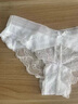 CKPED2條裝蕾絲女士內(nèi)褲女性感純棉襠歐美法式柔軟火辣中低腰三角短褲 綠色+黑色 2條 均碼（適合80-140斤左右） 曬單實(shí)拍圖
