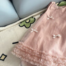 圖圖小象女童連衣裙2025夏季新款女童裙子大童公主裙親子蝴蝶結(jié)紗裙仙女裙 粉色 150 身高約150cm 曬單實拍圖
