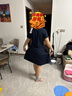 Navigare意大利小帆船短袖連衣裙女2025年夏季修身顯瘦POLO裙休閑簡約裙子 海軍藍 L 曬單實拍圖
