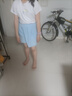 鴻星爾克（ERKE）童裝女大小童運(yùn)動(dòng)套裝兒童休閑短袖套裝正白165 曬單實(shí)拍圖