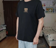 陌汀2025新款短袖t恤男士國潮虎頭百搭純棉情侶裝ins寬松圓領大碼衣服 黑 0036 XL 曬單實拍圖
