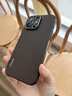 ZRGAE適用于iPhone 16 Pro Max蘋果15ProMax手機殼真皮保護套金屬鏡頭全包防摔商務男士女款外殼 咖啡色進口頭層牛皮-更舒適的手 iPhone 15 Pro 曬單實拍圖