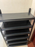 七序鋼制鞋架門(mén)口鐵藝簡(jiǎn)易收納架多功能鞋柜落地多層入戶(hù)鞋子置物架 六層高118cm-默認黑色 長(cháng)70cm*寬30cm 曬單實(shí)拍圖