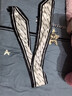 啄木鳥長(zhǎng)條小絲巾女春秋百搭領(lǐng)巾2024新款綁包時(shí)尚百搭感搭配襯衫圍巾女 英文字母-米色黑邊 曬單實(shí)拍圖