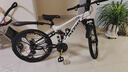 鳳凰（Phoenix）上海鳳凰軟尾山地車(chē)自行車(chē)學(xué)生公路男變速雙減震越野青少年賽車(chē) 鋼架/三刀石灰白【雙減震/全軸承】 24寸24速【適合身高138-168cm】 曬單實(shí)拍圖