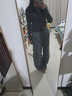 ICH MODE美式衛褲運動(dòng)褲女2025春季新款寬松闊腿休閑褲彎刀褲子男 灰色 M 曬單實(shí)拍圖