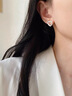 維拉帝（Verratti）耳墜女【S999銀】鏤空愛(ài)心碎銀耳釘女潮流耳環(huán)女精致情人節(jié)送女友 愛(ài)心鏤空耳釘 曬單實(shí)拍圖