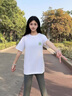 WYKZ短袖男t恤女2025夏季新款寬松學(xué)生半袖韓版百搭體恤衫上衣服男裝 白色 L （120-140斤） 曬單實拍圖