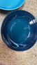 酷彩（Le Creuset）炻瓷18cm麥片碗 創(chuàng)意沙拉水果菜盤家用多功能碗漸變色 18厘米麥片碗極光午夜藍 曬單實拍圖