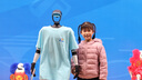 安奈兒（Annil）兒童輕薄羽絨服男女童短款外套2024輕暖親子裝 石楠紫 140  曬單實(shí)拍圖