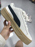 彪馬（PUMA）【厚底鞋】增高小白鞋松糕鞋女子休閑板鞋PLATFORM391942 純白色-黑色-金色-01 37 曬單實(shí)拍圖