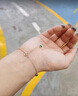 翠奢緣高端品牌手鏈女輕奢翡翠色綠首飾情人節(jié)七夕送女友送老婆生日禮物 玉髓手鏈 曬單實拍圖