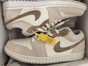 耐克NIKE休閑鞋男喬丹AJ1 JORDAN 1運(yùn)動(dòng)鞋HF1567-200米棕/白棕43 曬單實(shí)拍圖