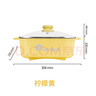 脈鮮（MAXSUN） 脈鮮鴛鴦鍋戶外便攜鍋具家用火鍋多功能料理鍋大容量火鍋 檸檬黃鴛鴦鍋 曬單實拍圖