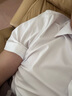 拇指白小衫【斷碼清倉】男士夏涼感透氣短袖襯衫襯衣商務(wù)休閑 白色 XL 曬單實拍圖