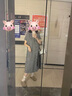 爾山集孕婦裝夏款2025新款短袖連衣裙春裝長裙時尚套裝洋氣時髦夏季裙子 孕婦格子連衣裙M可穿130斤 曬單實拍圖