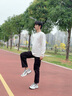 李寧逍遙丨跑步鞋男鞋夏季新款低幫減震回彈復(fù)古跑步運(yùn)動(dòng)鞋跑鞋 川石灰/碳灰紫-2 43 曬單實(shí)拍圖