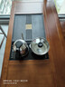 哈駱頓（HALODN）全實(shí)木茶桌陽(yáng)臺(tái)茶臺(tái)燒水一體泡茶桌子客廳家用辦公室泡茶桌椅組合 實(shí)木茶桌+電器+圍椅*1+月牙椅*2 長(zhǎng)118*寬62*高72-送貨上門(mén) 曬單實(shí)拍圖