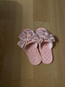艾方鳥(niǎo)布藝布底拖鞋女木地板室內軟底家用新款韓版蝴蝶結簡(jiǎn)約情侶拖鞋 女日系蝴蝶結粉色 女小碼適合3537腳 內長(cháng)235mm 曬單實(shí)拍圖