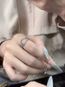 花有心柿豬鼻子鋯石戒指女小眾設計素圈戒指女輕奢高級感馬蹄扣尾戒食指環(huán) 馬蹄扣滿(mǎn)鉆戒指 曬單實(shí)拍圖