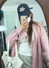 FSHE粉色條紋襯衫女2025新款春季防曬衣設計感襯衣慵懶風(fēng)開(kāi)衫上衣外套 【粉色襯衫】【襯衫女/秋裝/長(cháng)袖 L 55/60kg 曬單實(shí)拍圖